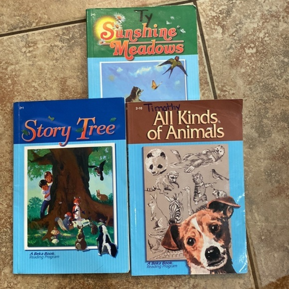 3 A Beka 2nd Grade Readers Story Tree Sunshine Meadows All Kinds of Animals